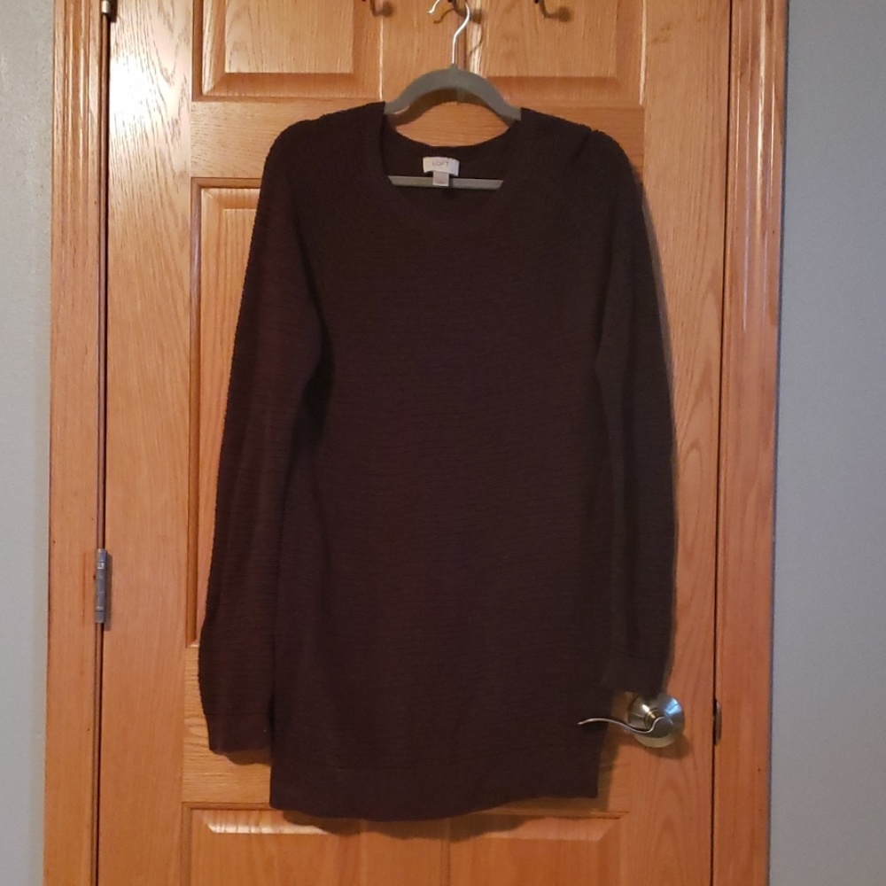 Loft tunic sweater purple